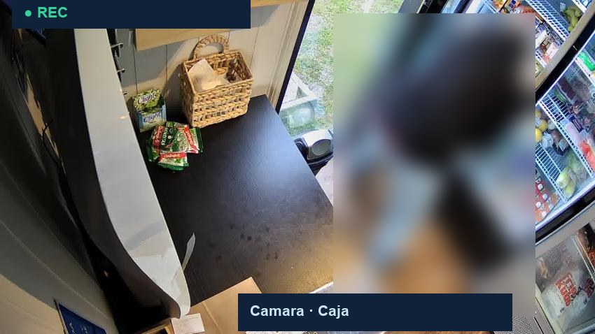 Frame de cámara con conteo en caja